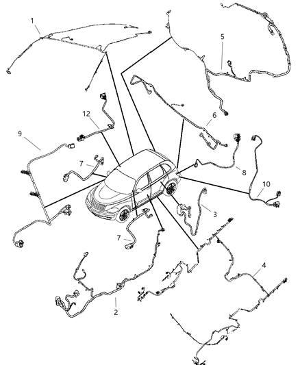 2005 Chrysler PT Cruiser Wiring Body Diagram 2 - Thumbnail