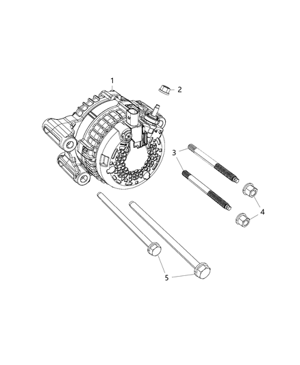 2018 Jeep Wrangler All-new Model Alternator Diagram 3 - Thumbnail