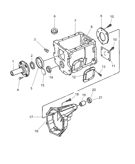 1998 Dodge Ram 3500 Regular Cab Case And Extension Diagram