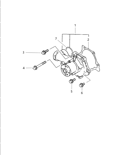 1997 Dodge Avenger Water Pump Diagram 2 - Thumbnail