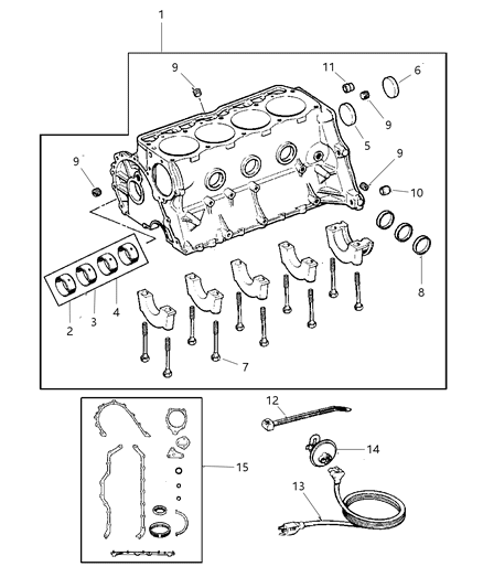 1997 Jeep Cherokee Cylinder Block Diagram 2 - Thumbnail