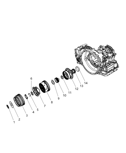 2018 Dodge Journey Front / Rear Planetary Diagram 1 - Thumbnail