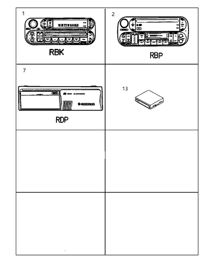 2002 Jeep Grand Cherokee Radio AM/FM With CD And Cassette Diagram for 56038555AG