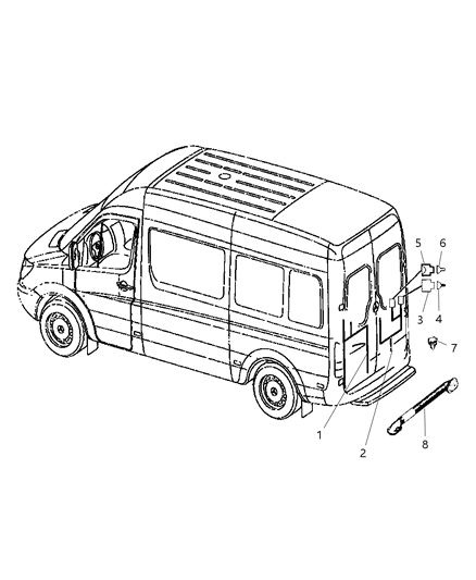 2009 Dodge Sprinter 3500 Wiring Door, Deck Lid, And Liftgate Diagram 2 - Thumbnail
