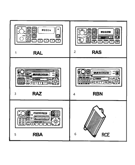 1998 Dodge Ram Van Radio AM/FM With CD And Cassette Diagram for 4704383AD