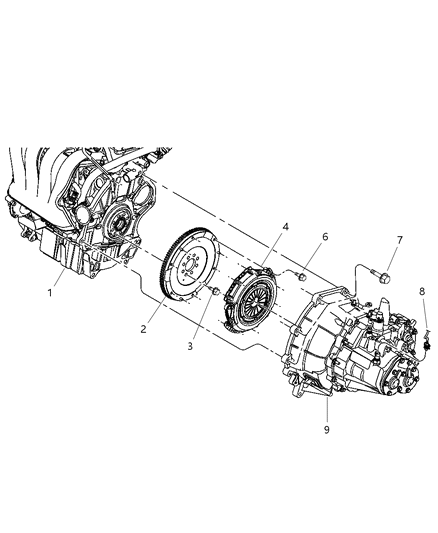 2003 Dodge Neon Clutch, Conventional Diagram