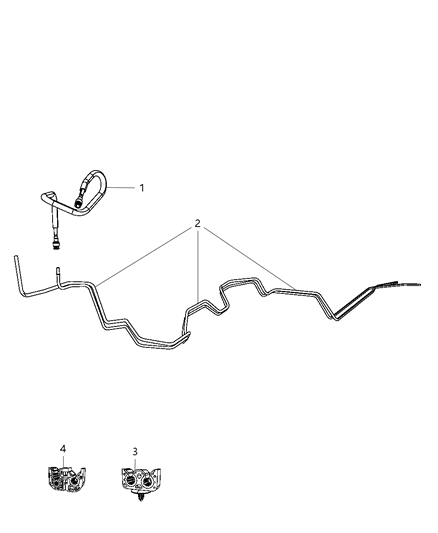 2011 Dodge Grand Caravan Clip Fuel Bundle Diagram for 4721308AA