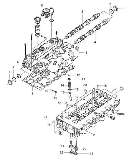 2003 Jeep Liberty Camshaft & Valves Diagram 3 - Thumbnail