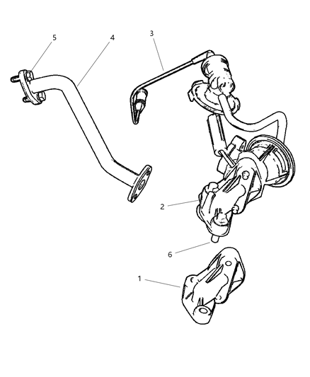 2001 Dodge Caravan EGR System Diagram 2 - Thumbnail