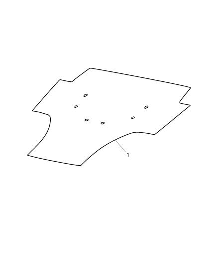 2018 Jeep Wrangler JK (Previous-generation) Decal, Hood Blackout Diagram