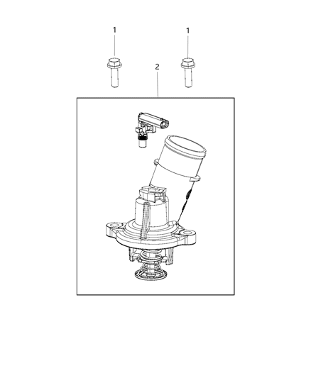 2015 Ram 2500 Thermostat & Related Parts Diagram 2 - Thumbnail
