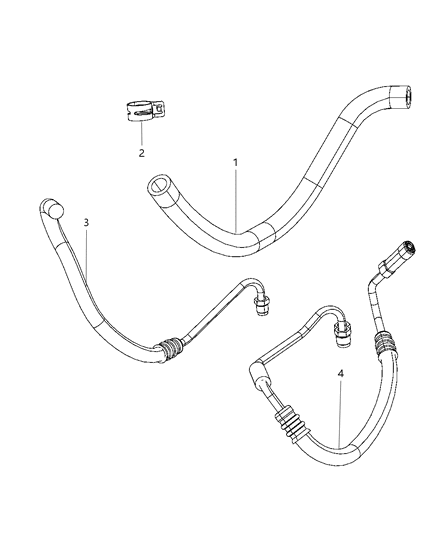 2010 Jeep Wrangler Power Steering Hoses Diagram