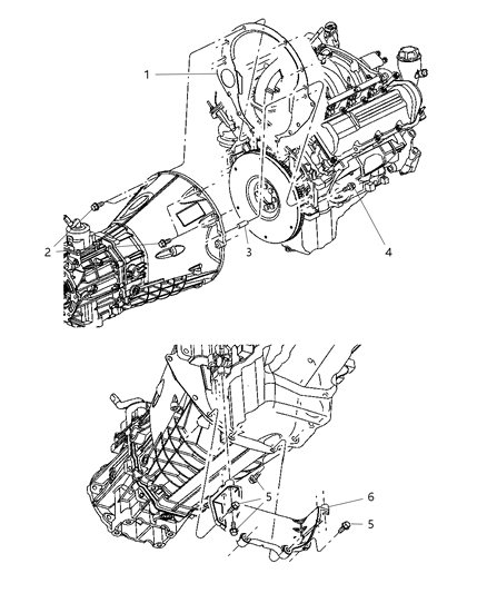 2006 Jeep Liberty Clutch Housing Diagram 1 - Thumbnail
