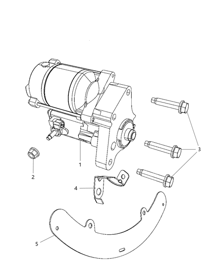 2011 Dodge Challenger Starter & Related Parts Diagram 2 - Thumbnail