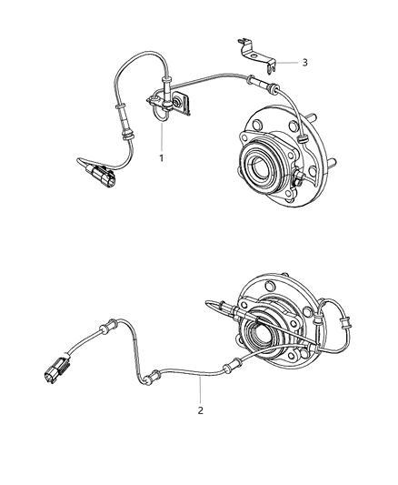 2018 Jeep Wrangler JK (Previous-generation) Sensors - Brake Diagram