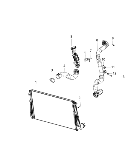 2019 Jeep Compass Air Cleaner Assembly Mount Bushing Diagram for 68201411AA