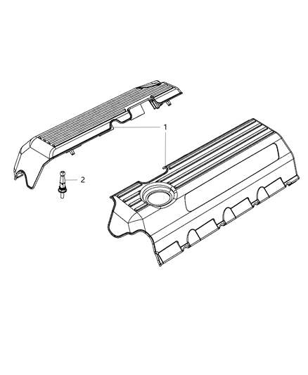 2020 Dodge Durango Engine Cover & Related Parts Diagram 3 - Thumbnail