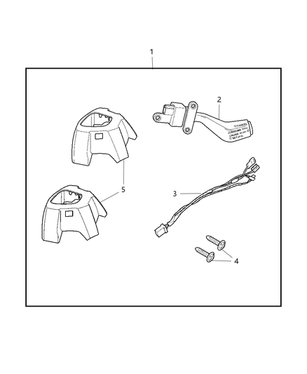2011 Dodge Journey Speed Control of Mopar Accessories - Component Parts Diagram
