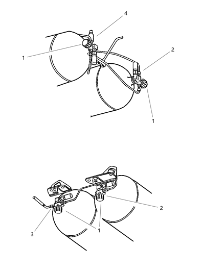 2003 Dodge Ram Van Ferrule .375 Diagram for 53015319AA