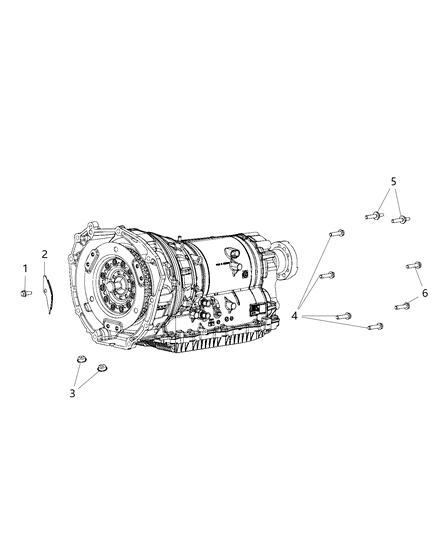 2020 Jeep Wrangler Mounting Hardware Diagram 2 - Thumbnail