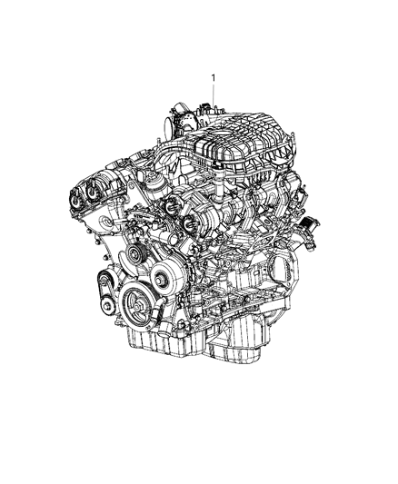 2014 Jeep Wrangler Engine Assembly & Service Diagram 2 - Thumbnail