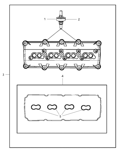 2008 Dodge Magnum Cylinder Head & Cover Diagram 7 - Thumbnail