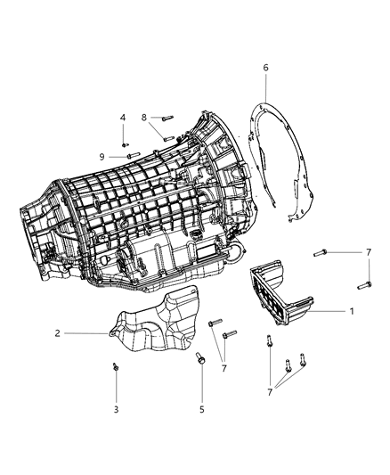 2011 Ram 1500 Mounting Bolts Diagram 1 - Thumbnail