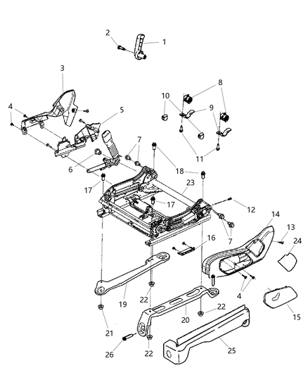 2010 Jeep Grand Cherokee Bezel, Brown/Dark Gray, Driver Side Diagram for 1BG451DVAA