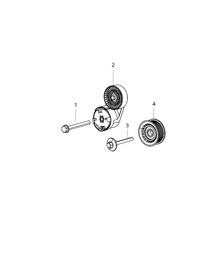 2017 Dodge Charger Pulley & Related Parts Diagram 3 - Thumbnail