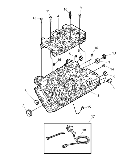 2004 Dodge Dakota Heating Unit Diagram for 82300749