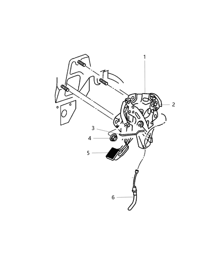 2019 Ram 3500 Cab Chassis(<10K lb.) Park Brake Lever & Cables Diagram 1 - Thumbnail
