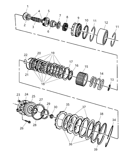 2002 Dodge Ram 3500 Regular Cab Clutch, Overdrive With Gear Train Diagram 2 - Thumbnail
