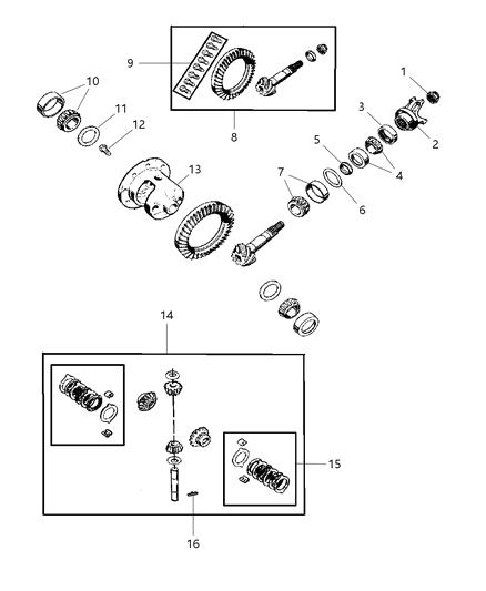 2001 Jeep Cherokee Differential Diagram 2 - Thumbnail