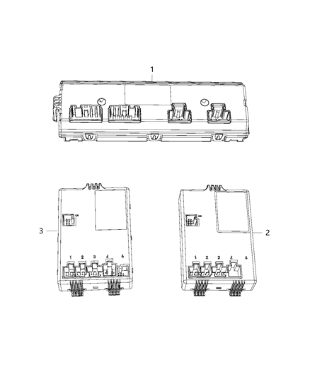 2019 Ram 1500 New Style Modules, Memory Seat And Pedal Control, Heated Seat Diagram