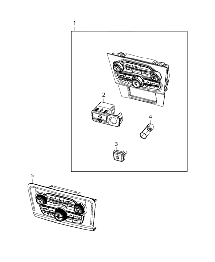 2020 Dodge Charger Modules, Instrument Panel Diagram 1 - Thumbnail