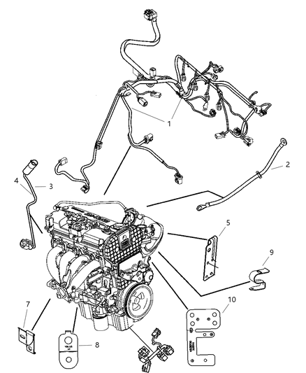 2006 Chrysler Sebring Wiring - Engine & Related Parts Diagram 1 - Thumbnail