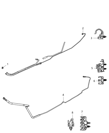 2010 Dodge Ram 3500 Clip 5 Way Diagram for 52102603AE