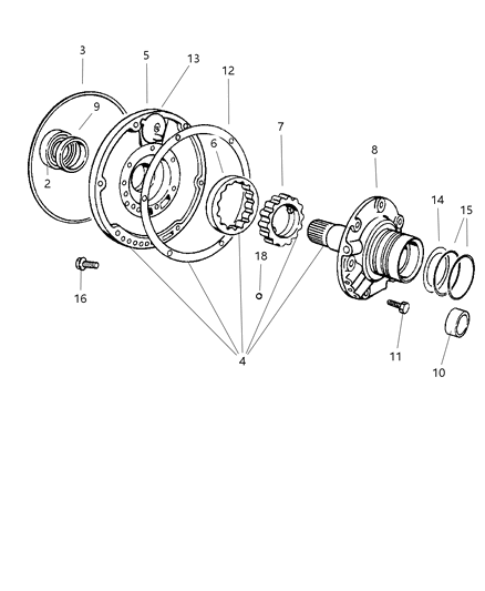2002 Dodge Ram 3500 Quad & Club Cab Pump, Oil With Reaction Shaft Diagram