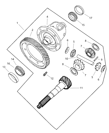 2000 Dodge Caravan Differential Diagram 2 - Thumbnail