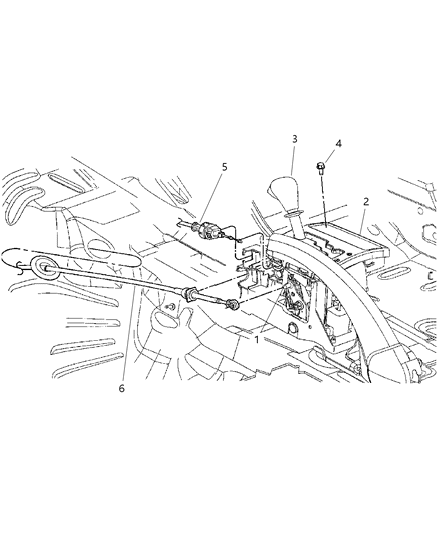 2007 Jeep Grand Cherokee PRNDL Bezel Gear Selector Diagram for 68004143AF
