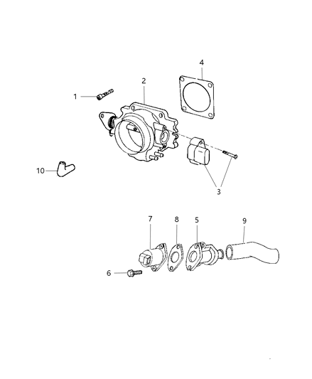 2002 Dodge Viper Idle Speed Control Diagram for 4778637AB