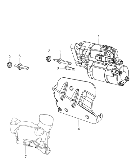 2014 Chrysler 300 Starter & Related Parts Diagram 4 - Thumbnail