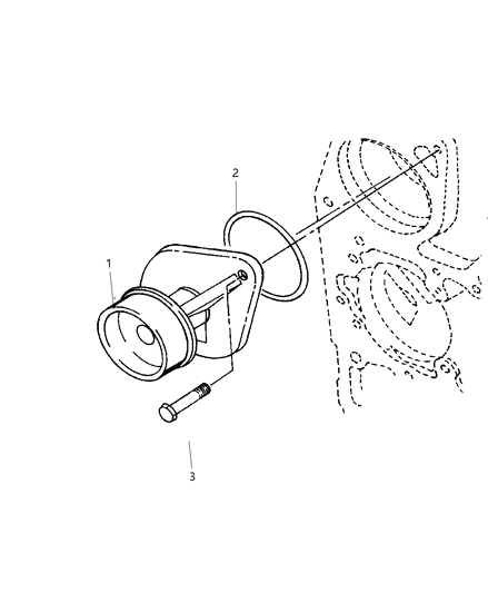 1998 Dodge Ram 3500 Regular Cab Water Pump Diagram 3 - Thumbnail