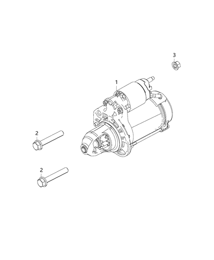 2019 Jeep Wrangler Starter & Related Parts Diagram 5 - Thumbnail