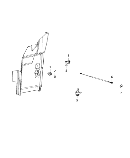 2018 Ram 2500 Lighting, Interior Diagram 2 - Thumbnail