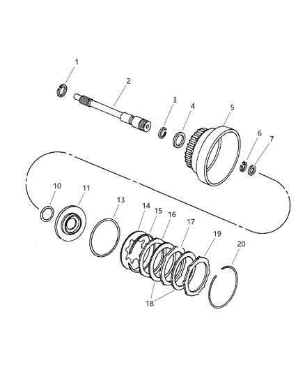 2002 Dodge Caravan Clutch & Input Shaft Diagram 2 - Thumbnail