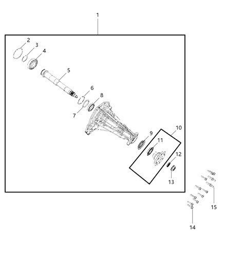 2008 Jeep Commander Case , Extension & Adapter Diagram 2 - Thumbnail