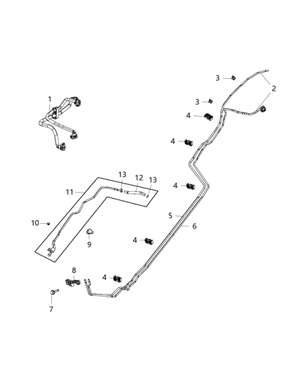 2018 Jeep Cherokee Screw Hexagon Head Diagram for 6106284AA