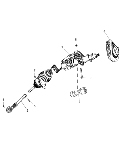 2011 Dodge Charger Steering Column Diagram 1 - Thumbnail