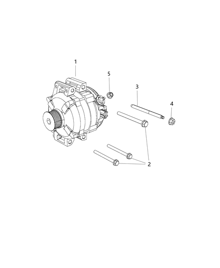 2015 Ram C/V Generator/Alternator & Related Parts Diagram 1 - Thumbnail